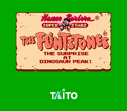 The Flintstones - The Surprise at Dinosaur Peak! Title Screen